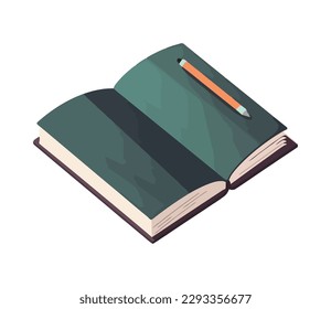 Learning literature in a modern book isolated