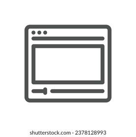 Learning management system related icon outline and linear vector.