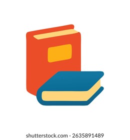 Learning materials with books suitable for education and studying. Ideal for educational websites, online courses, and back to school promotions.