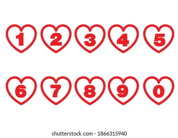 Aprender medios para contar la educación. Ilustración vectorial del corazón.