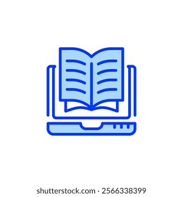 Learning Modules Filled Line Icon. linear style sign for mobile concept and web design. Outline vector icon.