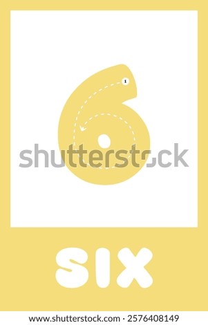 Learning numbers. Educational cards for children. Cute flashcards for preschool years and kindergarten kids. Numbers from 1 to 10. Vector illustration.