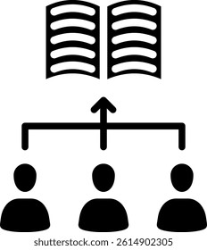 Learning Pathways Icon Glyph Vector Illustration