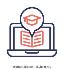 Learning Platform Icon Element for Design
