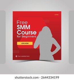 Learning Platform Social Media Post Design Template