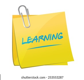 learning post illustration design over a white background