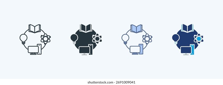 Ícone de Vários Estilos de Preferências de Estudo