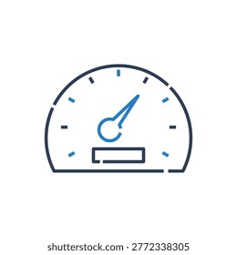 Learning Rate icon for model training, Optimization step size icon for machine learning