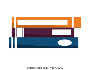 Learning and reading design.  Books  icon. vector graphic