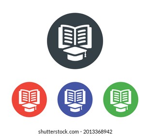 Learning, reading and studying icon vector illustration.