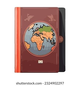 Aprender ciencia de un icono ilustrado de libro aislado