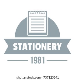 Learning stationery logo. Simple illustration of learning stationery vector logo for web