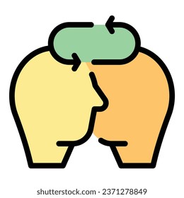 Learning study icon outline vector. School education. Classroom learn color flat