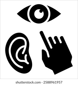 Learning Styles Icon Element For Design