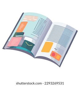 Éxito del aprendizaje simbolizado por un libro de texto apilado aislado