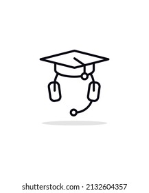 LEARNING SUPPORT ICON, for graphic and web design collection logo vector illustration, eps 10