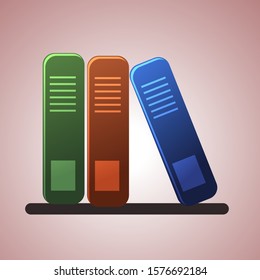 learning symbol isolated design, Library icon vector design.