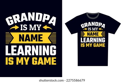Vector de plantilla de diseño de camiseta de aprendizaje