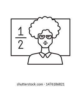 Learning, teacher, icon. Element of education line icon