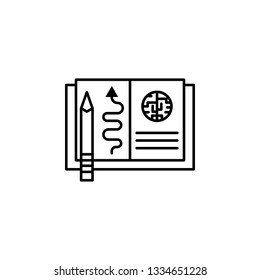 learning, technology, education icon. Element of creativity and learning icon. Thin line icon for website design and development, app development. Premium icon
