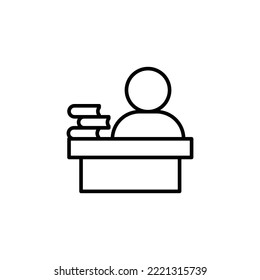 Learning theme icon suitable for web, application or additional components for your project
