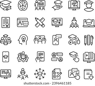 LEARNING - thin line vector design icon