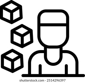 Learning through Play Vector Line Icon Element