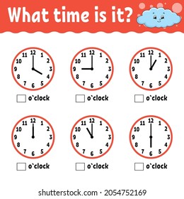 1 694 clock worksheet images stock photos vectors shutterstock