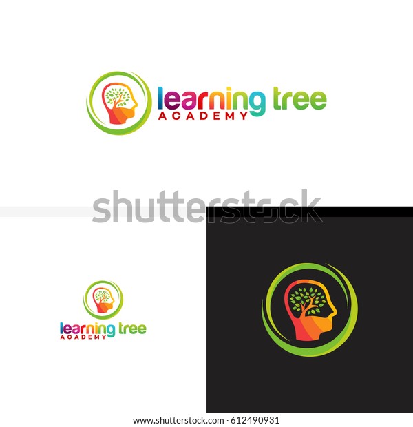 Learning Tree Logo Education Company Stock Vector (Royalty Free ...