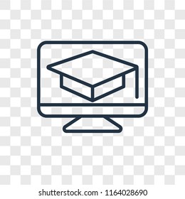 Learning vector icon isolated on transparent background, Learning logo concept