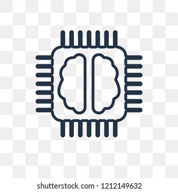 Learning vector outline icon isolated on transparent background, high quality linear Learning transparency concept can be used web and mobile