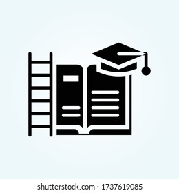 learning Vector Solid style illustration. Startup and New Business symbol icon. EPS 10