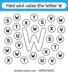 681 Letter w worksheet Images, Stock Photos & Vectors | Shutterstock