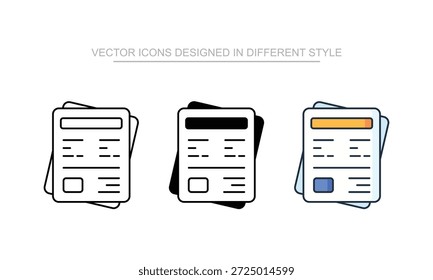Arrendamiento de diseño de Vector de Acuerdo en el icono de estilo moderno y de moda