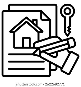 Lease Icon Element For Design