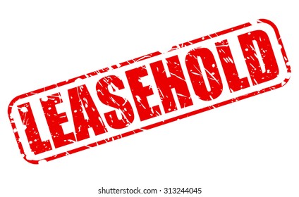 LEASEHOLD red stamp text on white