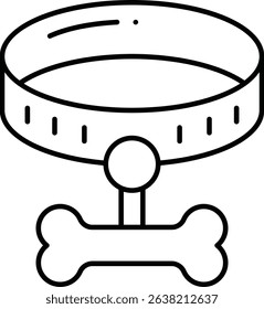 Leash animal vector, line icon, design