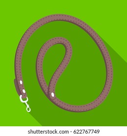 Leash for animals.Pet shop single icon in black style vector symbol stock illustration web.