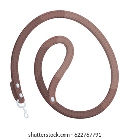 Leash for animals.Pet shop single icon in cartoon style vector symbol stock illustration web.