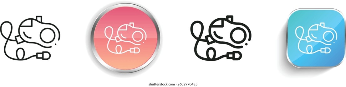 leash dog icon. Thin Linear, Regular and Button Style Design Isolated On White Background