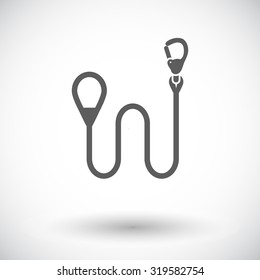 Leash icon. Flat vector related icon for web and mobile applications. It can be used as - logo, pictogram, icon, infographic element. Vector Illustration.