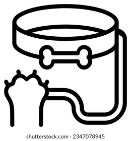 icono de correa con estilo de contorno. Adecuado para el diseño de sitios web, logotipo, aplicación, interfaz de usuario y ETC.