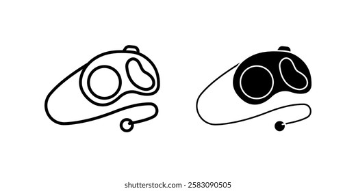 leash Icon set. Symbol isolated white background. vector illustration. color editable.