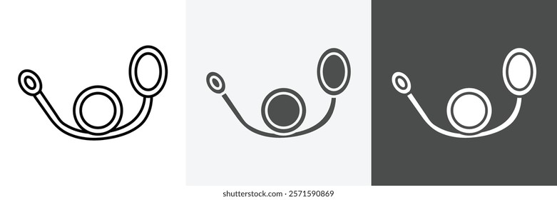 Leash icon set vector art