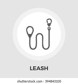 Leash icon vector. Flat icon isolated on the white background. Editable EPS file. Vector illustration.