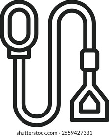 Imagem vetorial do ícone de coleira. Adequado para aplicativos móveis, aplicativos Web e mídia de impressão.