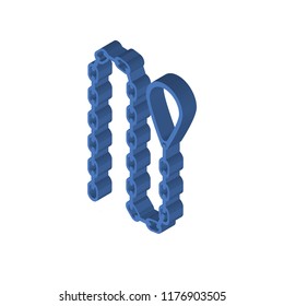 Leash isometric left top view 3D icon