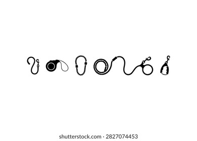 Набор векторов коллекции Leash Silhouettes