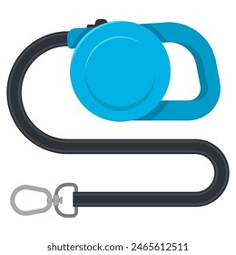 Leash for small dog vector cartoon illustration isolated on a white background.