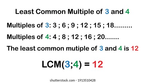 Least Common Multiple Lcm Definition Stock Vector (Royalty Free) 1913522278